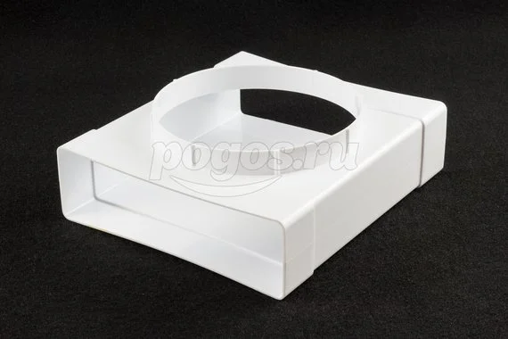 Тройник плоского воздуховода 60x204/D125мм ЭРА