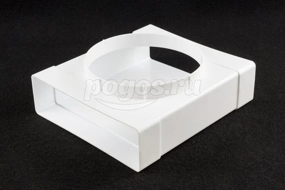 Тройник плоского воздуховода 60x204/D160мм ЭРА