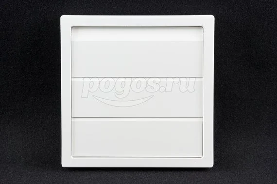 Решетка вентиляционная с фланцем (212x212мм, 125мм) ЭРА