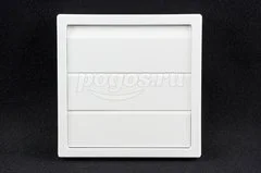 Решетка вентиляционная с фланцем (212x212мм, 125мм) ЭРА