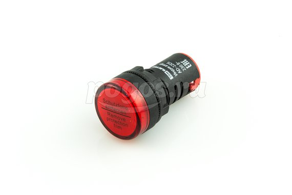 Лампа AD-22DS(LED)матрица, d-22мм, красный, 230V, AC/DC  TDM /10/