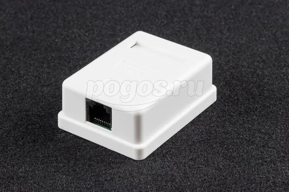 Интернет розетка 1х8P8C (RG45) cat.5E