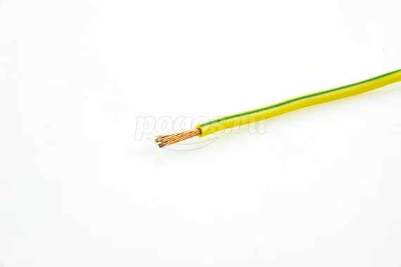 Провод ПВ-3 1х4 ПуГВ желто-зеленый