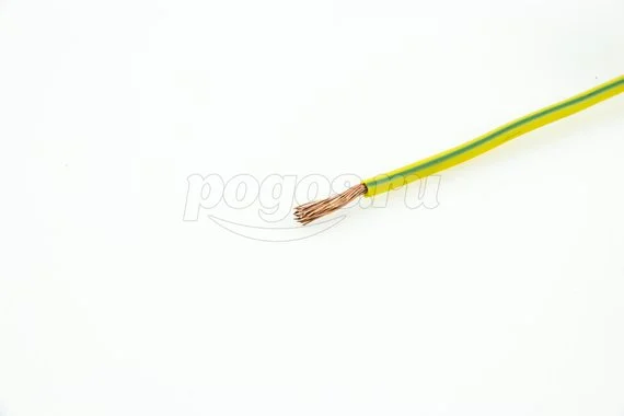 Провод ПВ-3 1х2.5 ПуГВ желто-зеленый ТУ