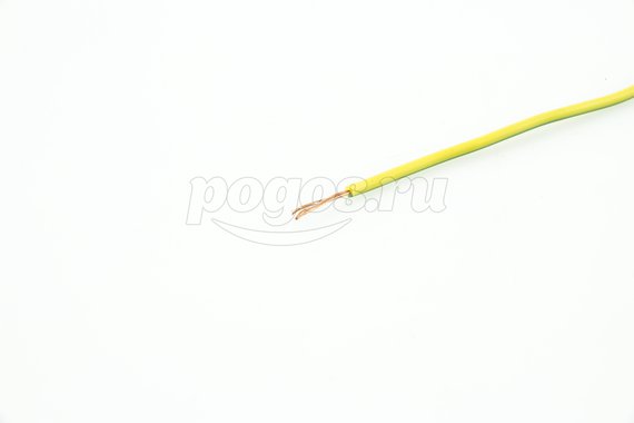 Провод ПУВ 1* 1,0 желто-зеленый ГОСТ 31947-2012