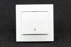 Переключатель 1кл 10А белый Таймыр TDM