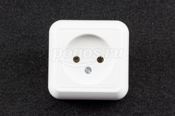 Розетка 1ая б/з 10А 250В о/у белый с изол.пластиной Прима SCHNEIDER ELECTRIC
