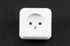 Розетка 1ая б/з 10А 250В о/у белый с изол.пластиной Прима SCHNEIDER ELECTRIC