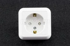 Розетка 1ая c/з 16А 250В о/у белый с изол.пластиной Прима SCHNEIDER ELECTRIC