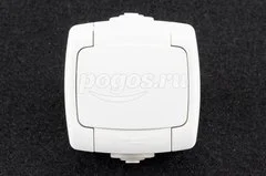 Розетка 1ая с/з с 16А 250В IP44 о/у белый Рондо SCHNEIDER ELECTRIC