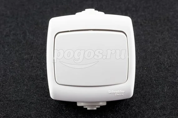 Переключатель 1кл 6А 250В о/у белый Рондо SCHNEIDER ELECTRIC