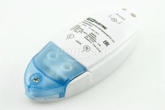 Электронный трансформатор ТЭ-105 220V/12V 35-105W TDM