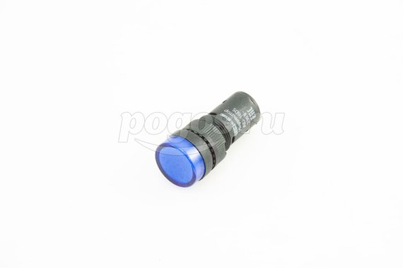 Лампа AD-16DS(LED)матрица, d-16мм, синий, 230V  TDM /20/