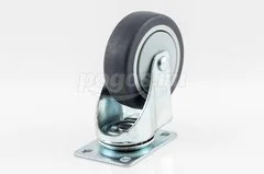 Колесо аппаратное поворотное 100мм 100кг, резина
