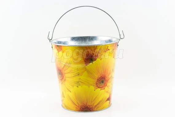 Ведро 5л оцинкованное ГЕРБЕРЫ