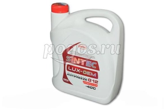 Антифриз LUXE G12+ красный 5кг.  SINTEC