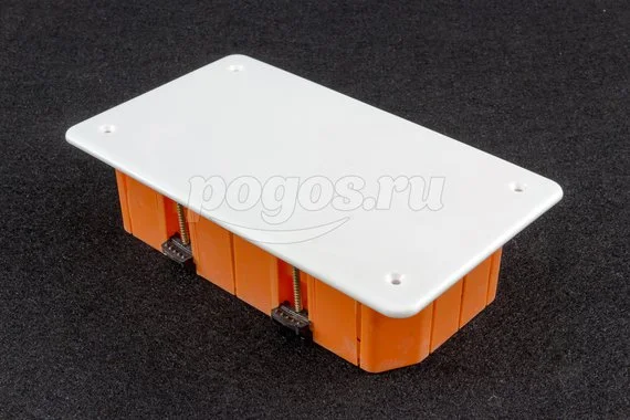 Распаячная коробка скрытой установки 176х92х45 для полых стен с пласт. зажимами GRENEEL