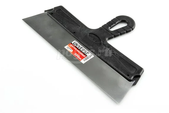 Шпатель фасадный 300мм, нержавеющая сталь, пластик.ручка UNIVERSE