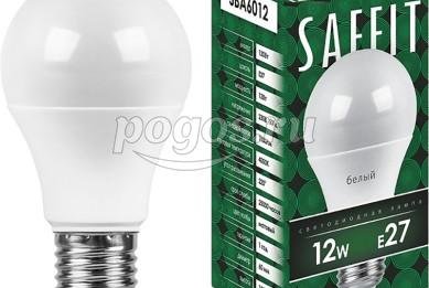 Лампа светодиодная 12W 230V E27 4000K 1100Lm  SAFFIT