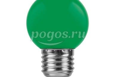 Лампа светодиодная  1W 230V E27, зеленый  Feron