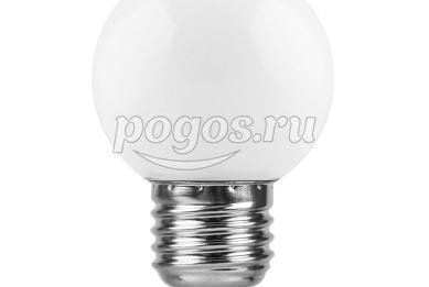 Лампа светодиодная 5LED 1W 230V E27 6400K FERON