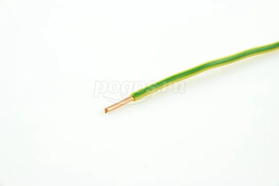Провод ПВ-1 1х4 ПУВ желто-зеленый