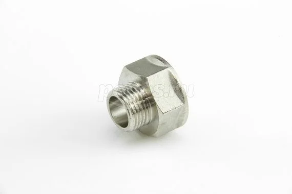 Переходник резьбовой F 3/4 - M 1/2 никель LAVITA