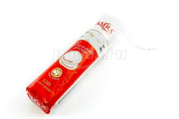 Диски ватные 120шт, косметические  AMRA