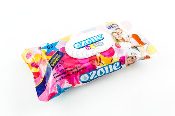Салфетки влажные детские (упаковка100шт)  ромашка  OZONE