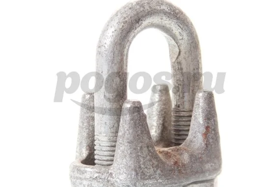 Зажим троса 25мм винтовой цинк  DIN 741 