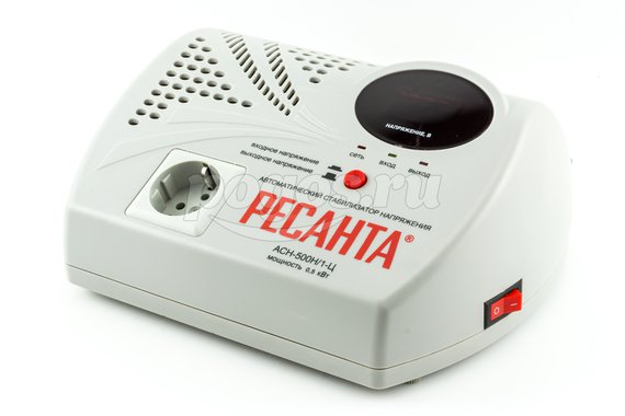 Стабилизатор настенный АСН-500Н/1-Ц 0.5кВт LUX РЕСАНТА