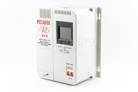 Стабилизатор настенный АСН-3000Н/1-Ц 3кВт LUX РЕСАНТА