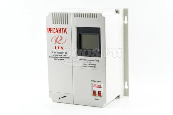 Стабилизатор настенный АСН-5000Н/1-Ц 5кВт LUX РЕСАНТА