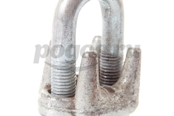 Зажим троса 32мм винтовой цинк  DIN 741 