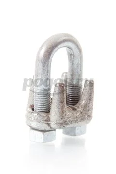 Зажим троса 32мм винтовой цинк  DIN 741 