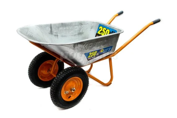 Тачка КРАТОН WB-250 250кг/110л 1 колесо усиленная