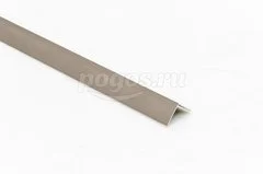 Уголок алюминиевый АД31Т5 20х20х1мм 1м шампань