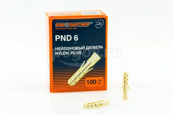 Дюбель 6х30 распорный усы шипы нейлон (упаковка 100шт)