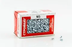 Гайка М3 шестигранная цинк DIN 934 (упаковка 1000шт)