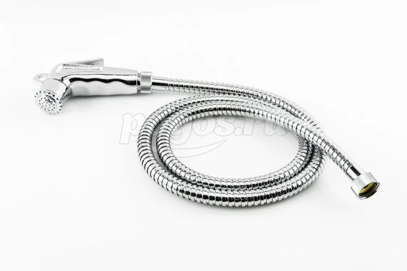 Набор гигиенического душа (лейка и шланг) пластик хром RR