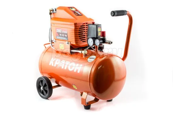 Компрессор пневматический 2кВт 280л/мин 40л HOBBY AC-280-40-DD КРАТОН*