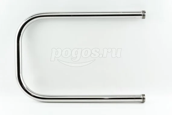 Полотенцесушитель водяной П-обр. 320х500мм нерж. хром 1.  СТИЛЬЕ