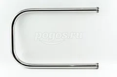 Полотенцесушитель водяной П-обр. 320х500мм нерж. хром 1.  СТИЛЬЕ