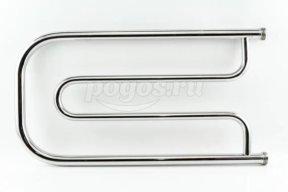 Полотенцесушитель водяной 320х650мм нерж. хром 1. Дуэт СТИЛЬЕ