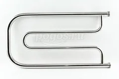 Полотенцесушитель водяной 320х650мм нерж. хром 1. Дуэт СТИЛЬЕ