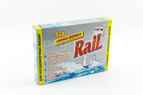 Средство для мытья посуды в ПМ 600г RAIL