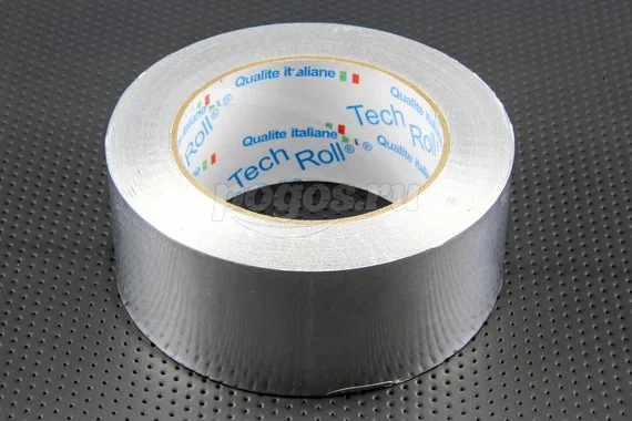 Лента клейкая алюминиевая 48мм*40м*50мкм  TECH ROLL