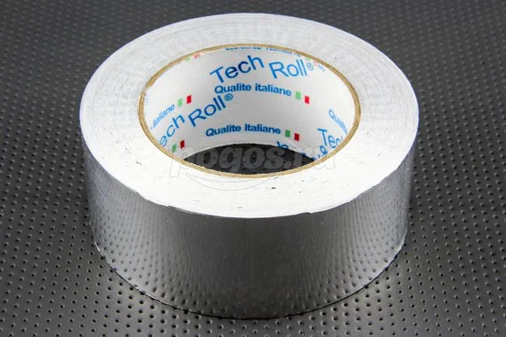 Лента клейкая алюминиевая 48мм 50м 50мкм TECH ROLL