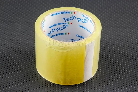Скотч 43мкм 72мм60м прозрачный TECH ROLL