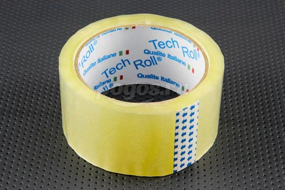 Скотч 45мкм 48мм66м прозрачный TECH ROLL
